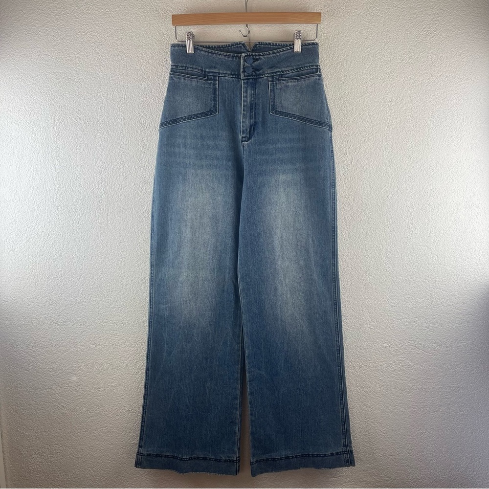 Revolve l 29 House of Harlow Retro 70s High Rise Wide Leg Pocket Denim Pant Jean